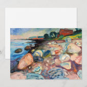 Edvard Munch - Shore met Red House Kaart (Voorkant / Achterkant)