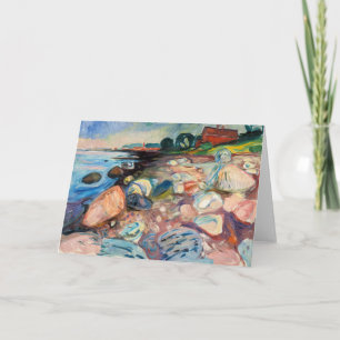 Edvard Munch - Shore met Red House Kaart