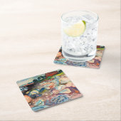 Edvard Munch - Shore met Red House Kartonnen Onderzetters (Insitu)