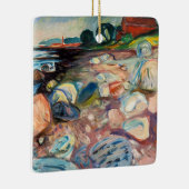 Edvard Munch - Shore met Red House Keramisch Ornament (Rechts)
