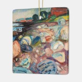 Edvard Munch - Shore met Red House Keramisch Ornament (Links)
