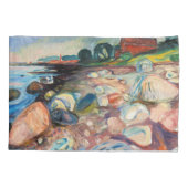Edvard Munch - Shore met Red House Kussensloop (Achterkant)