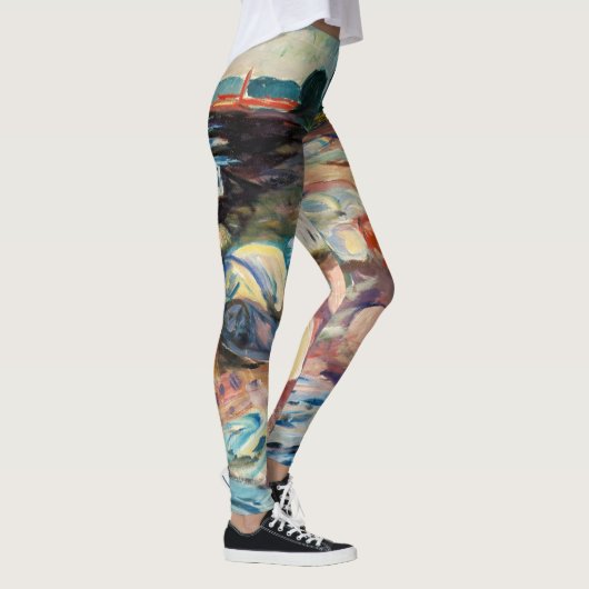 Edvard Munch - Shore met Red House Leggings (Rechts)