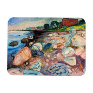 Edvard Munch - Shore met Red House Magneet
