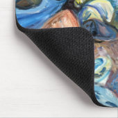 Edvard Munch Shore met Red House Muismat (Hoek)