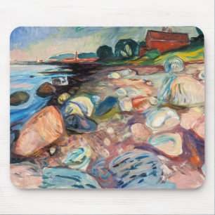 Edvard Munch - Shore met Red House Muismat