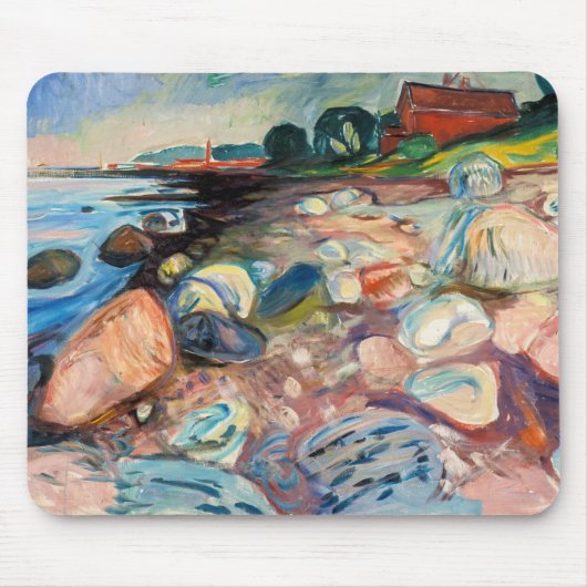 Edvard Munch - Shore met Red House Muismat (Voorkant)
