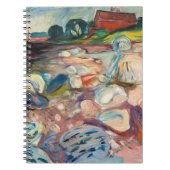 Edvard Munch - Shore met Red House Notitieboek (Voorkant)