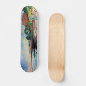 Edvard Munch - Shore met Red House Persoonlijk Skateboard (Voorkant)