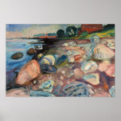 Edvard Munch - Shore met Red House Poster (Voorkant)
