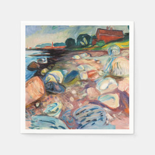 Edvard Munch - Shore met Red House Servet