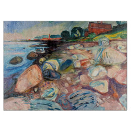 Edvard Munch - Shore met Red House Snijplank
