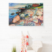 Edvard Munch - Shore met Red House Spandoek (Insitu)