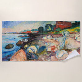 Edvard Munch - Shore met Red House Strandlaken