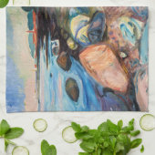 Edvard Munch - Shore met Red House Theedoek (Gevouwen)