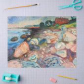 Edvard Munch - Shore met Red House Tissuepapier (Craft)