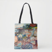 Edvard Munch - Shore met Red House Tote Bag (Voorkant)