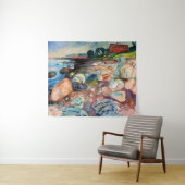 Edvard Munch - Shore met Red House Wandkleed (In Situ (horizontaal))