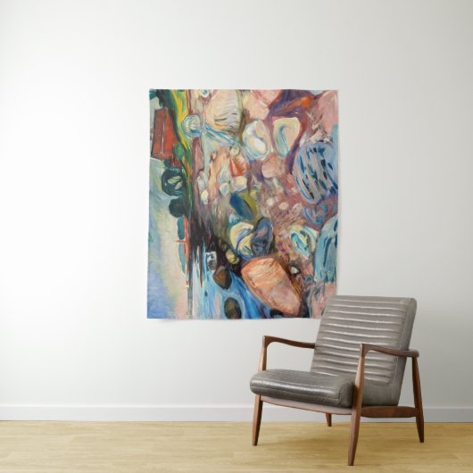 Edvard Munch - Shore met Red House Wandkleed (In situ)