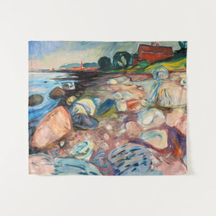 Edvard Munch - Shore met Red House Wandkleed