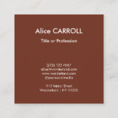 Edvard Munch - Shore with Red House - QR-code Vierkante Visitekaartje (Achterkant)