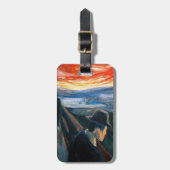 Edvard Munch - Sick Mood op zonsondergang, wanhoop Bagagelabel (Voorkant verticaal)
