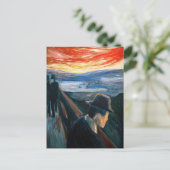 Edvard Munch - Sick Mood op zonsondergang, wanhoop Briefkaart (Staand voorkant)