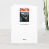 Edvard Munch - Sick Mood op zonsondergang, wanhoop Kaart (Achterkant)