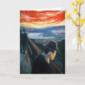 Edvard Munch - Sick Mood op zonsondergang, wanhoop Kaart (Gele Bloem)