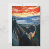 Edvard Munch - Sick Mood op zonsondergang, wanhoop Kaart (Voorkant)