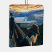 Edvard Munch - Sick Mood op zonsondergang, wanhoop Keramisch Ornament (Rechts)