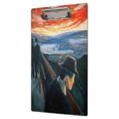 Edvard Munch - Sick Mood op zonsondergang, wanhoop Klembord (Links)
