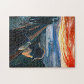 Edvard Munch - Sick Mood op zonsondergang, wanhoop Legpuzzel (Horizontaal)