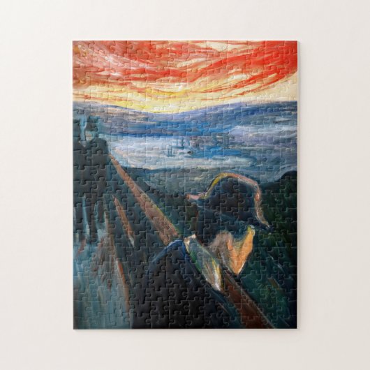 Edvard Munch - Sick Mood op zonsondergang, wanhoop Legpuzzel (Verticaal)