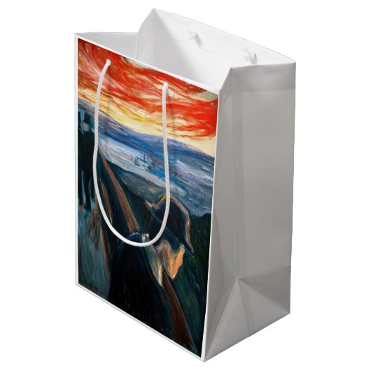 Edvard Munch - Sick Mood op zonsondergang, wanhoop Medium Cadeauzakje (Achterkant Gekanteld)