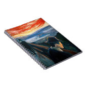 Edvard Munch - Sick Mood op zonsondergang, wanhoop Notitieboek (Rechterzijde)