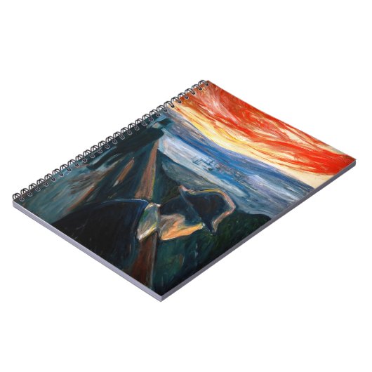 Edvard Munch - Sick Mood op zonsondergang, wanhoop Notitieboek (Linkerzijde)