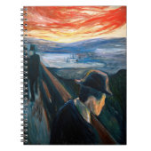 Edvard Munch - Sick Mood op zonsondergang, wanhoop Notitieboek (Voorkant)