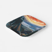 Edvard Munch - Sick Mood op zonsondergang, wanhoop Papieren Bordje (Gebogen)