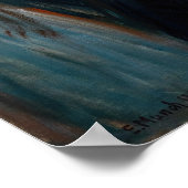 Edvard Munch - Sick Mood op zonsondergang, wanhoop Poster (Hoek)