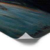 Edvard Munch - Sick Mood op zonsondergang, wanhoop Poster (Hoek)