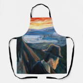 Edvard Munch - Sick Mood op zonsondergang, wanhoop Schort (Voorkant)