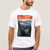 Edvard Munch - Sick Mood op zonsondergang, wanhoop T-shirt (Voorkant)