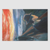 Edvard Munch - Sick Mood op zonsondergang, wanhoop Tissuepapier (Voorkant)