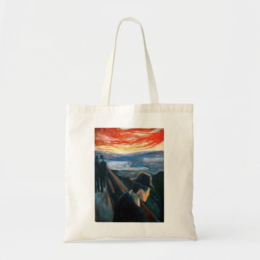 Edvard Munch - Sick Mood op zonsondergang, wanhoop Tote Bag (Voorkant)