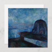 Edvard Munch - Sterrennacht 1893 Bedankkaart (Voorkant / Achterkant)