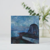 Edvard Munch - Sterrennacht 1893 Bedankkaart (Staand voorkant)