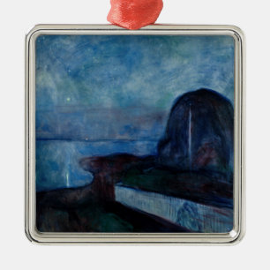 Edvard Munch - Sterrennacht 1893 Metalen Ornament