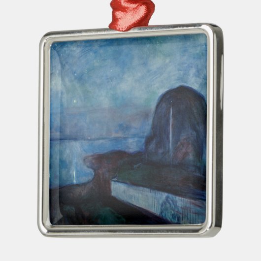 Edvard Munch - Sterrennacht 1893 Metalen Ornament (Links)