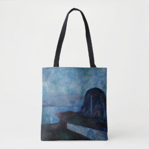 Edvard Munch - Sterrennacht 1893 Tote Bag